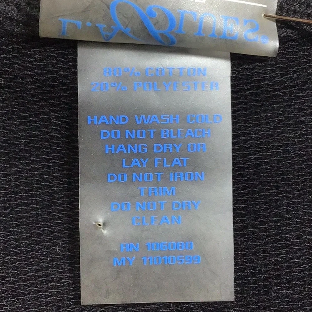 VTG 90s L.A. BLUES ‘Active’ Black Silver Sequin Hoodie Jacket with Pockets Sz.14 - Picture 4 of 7